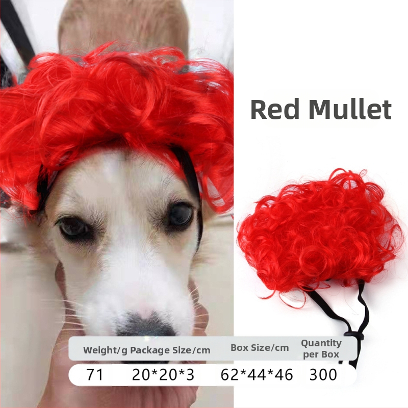 Naminio gyvūnėlio perukas, šuns, katės, tvarkingi kirpčiukai, sprogstamoji galva, meškiuko suknelė, juokingi šventiniai reikmenys