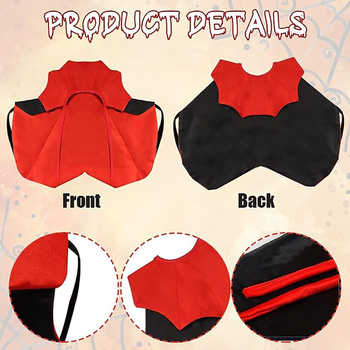 2024 Нова наметало за домашни любимци за Хелоуин, наметало за котка, наметало за куче, забавно наметало, празнична рокля, трансформираща се рокля