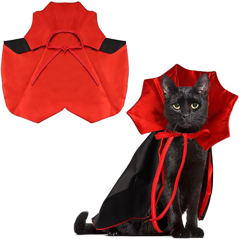 2024 Νέο κατοικίδιο μανδύα για το Halloween, μανδύα γάτας, σκύλου, αστείο μανδύα, φόρεμα μεταμόρφωσης για τις γιορτές