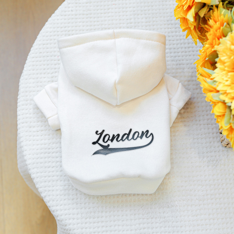 Директна доставка от фабриката/външна търговия на склад дрехи за домашни любимци, кучета и котки, есенни и зимни, бели жилетки за малки проблеми