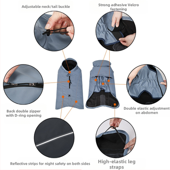 Väliskaubanduse uued talvised koerariided, paksendatud õues kasutatavad pehme kestaga joped, koerariided, puuvillast polsterdatud koerariided, lemmikloomatarbed