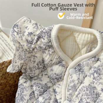 Дрехи за домашни любимци, Памучно палто за котки, Памучен жилет от марля, Дрехи за кучета и котки с малки размери, Домашни дрехи, Чист памук