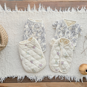 Ρούχα για κατοικίδια, Βαμβακερό παλτό για γάτες, Γιλέκο από βαμβακερή γάζα, Ρούχα για σκύλους και γάτες μικρού μεγέθους, Ρούχα σπιτιού, Καθαρό βαμβάκι