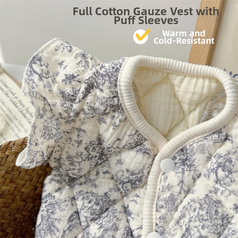 Дрехи за домашни любимци, Памучно палто за котки, Памучен жилет от марля, Дрехи за кучета и котки с малки размери, Домашни дрехи, Чист памук