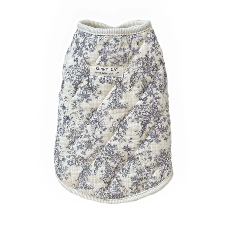 Дрехи за домашни любимци, Памучно палто за котки, Памучен жилет от марля, Дрехи за кучета и котки с малки размери, Домашни дрехи, Чист памук