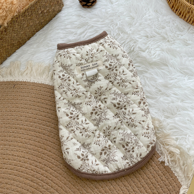 Дрехи за домашни любимци, Памучно палто за котки, Памучен жилет от марля, Дрехи за кучета и котки с малки размери, Домашни дрехи, Чист памук