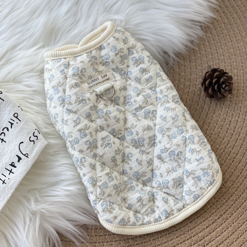 Дрехи за домашни любимци, Памучно палто за котки, Памучен жилет от марля, Дрехи за кучета и котки с малки размери, Домашни дрехи, Чист памук