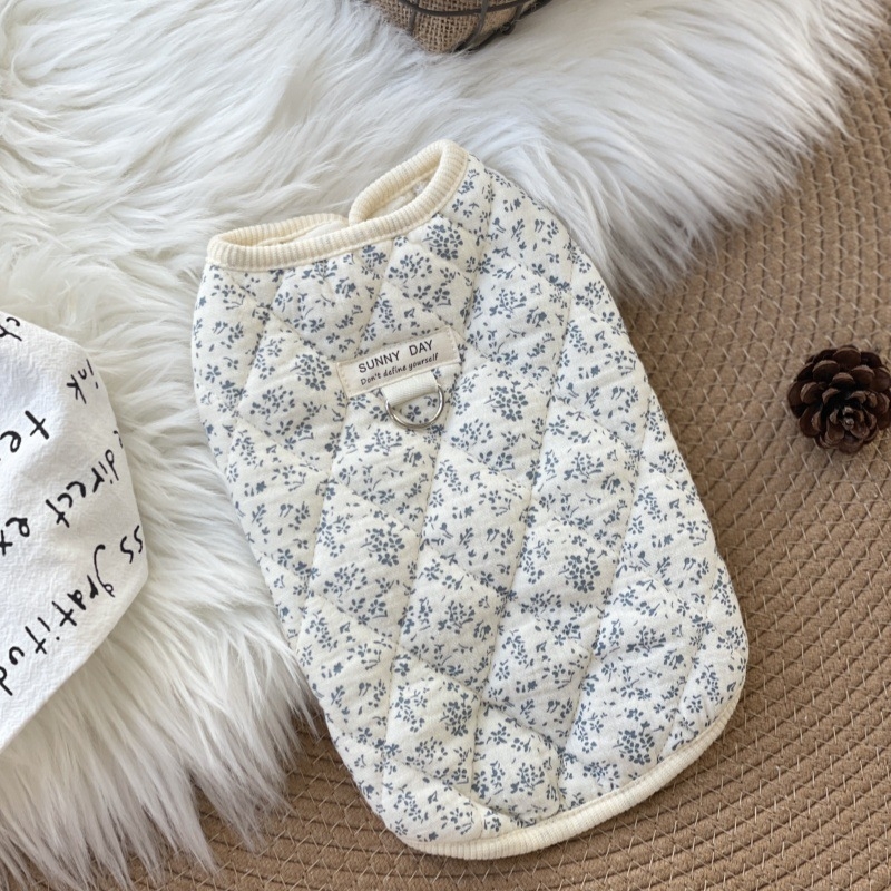 Дрехи за домашни любимци, Памучно палто за котки, Памучен жилет от марля, Дрехи за кучета и котки с малки размери, Домашни дрехи, Чист памук