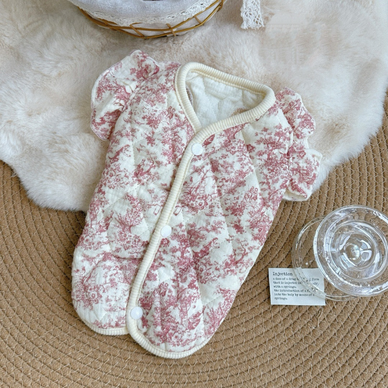 Дрехи за домашни любимци, Памучно палто за котки, Памучен жилет от марля, Дрехи за кучета и котки с малки размери, Домашни дрехи, Чист памук