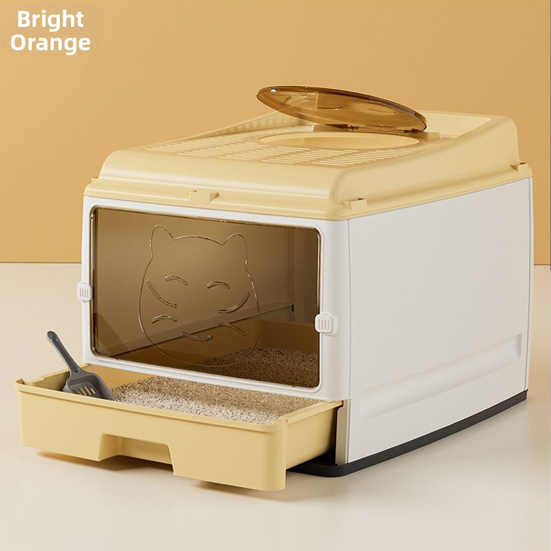 Predimenzionirani, potpuno zatvoreni umivaonik za mačji posip, dvostruka vrata, nadograđeni mačji WC, predimenzionirani prostor, bezbrižan, otporan na mirise, sprječavanje bočnog curenja