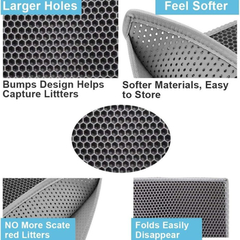 Άμεση αμμοδόχος διπλής στρώσης από εργοστάσιο eva για γάτες, πλενόμενη, αντι-πακέτο, φίλτρο, άμμος ελέγχου άμμου, προμήθειες για κατοικίδια για γάτες