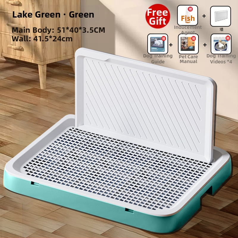 Šunų tualetas, didelis, plokščias, vidutinio ir mažo dydžio šunims, ypač didelis šlapimo padėklas, smėlio dubuo, specialus augintinių išmatoms, su sienele šuniui