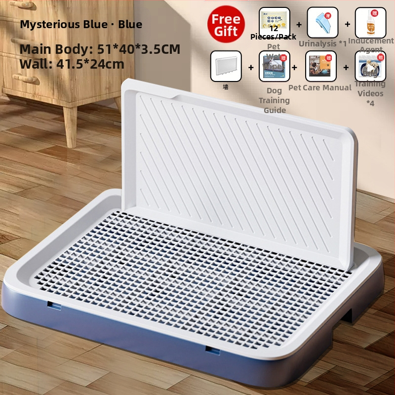 Šunų tualetas, didelis, plokščias, vidutinio ir mažo dydžio šunims, ypač didelis šlapimo padėklas, smėlio dubuo, specialus augintinių išmatoms, su sienele šuniui