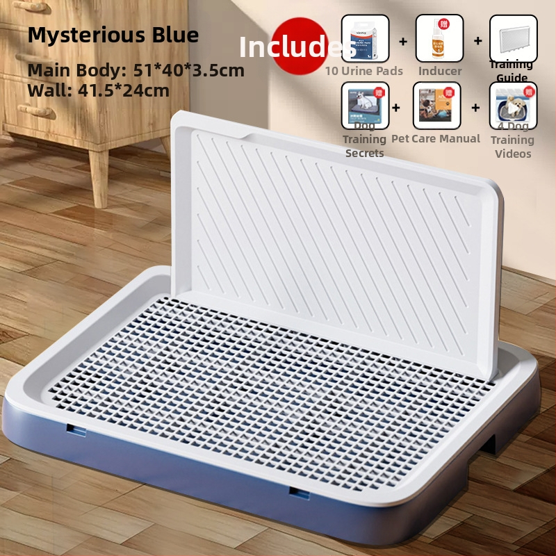 Šunų tualetas, didelis, plokščias, vidutinio ir mažo dydžio šunims, ypač didelis šlapimo padėklas, smėlio dubuo, specialus augintinių išmatoms, su sienele šuniui