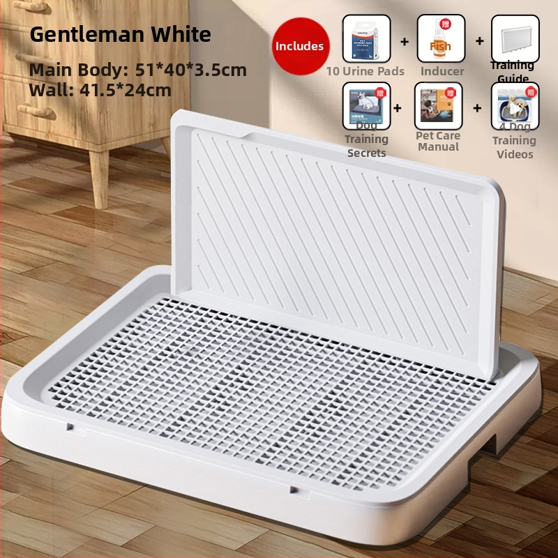 Šunų tualetas, didelis, plokščias, vidutinio ir mažo dydžio šunims, ypač didelis šlapimo padėklas, smėlio dubuo, specialus augintinių išmatoms, su sienele šuniui