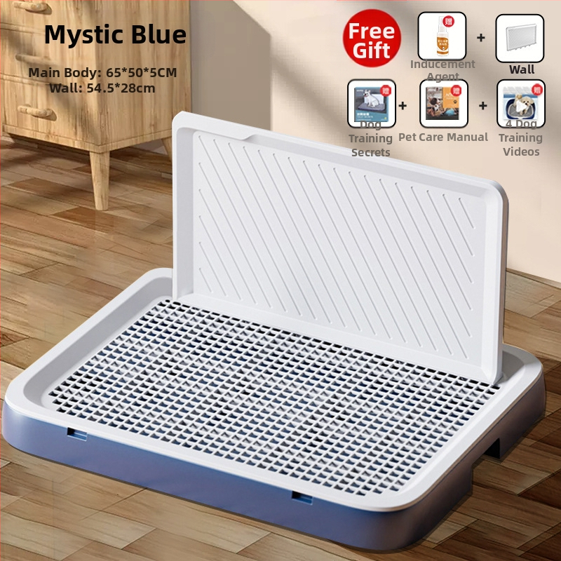 Šunų tualetas, didelis, plokščias, vidutinio ir mažo dydžio šunims, ypač didelis šlapimo padėklas, smėlio dubuo, specialus augintinių išmatoms, su sienele šuniui