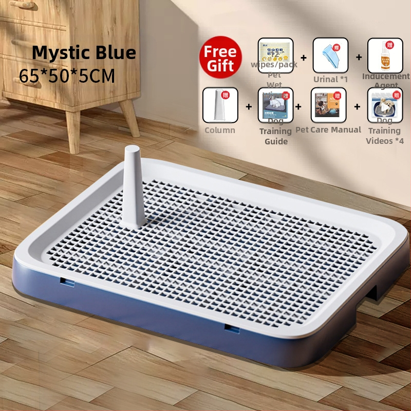 Šunų tualetas, didelis, plokščias, vidutinio ir mažo dydžio šunims, ypač didelis šlapimo padėklas, smėlio dubuo, specialus augintinių išmatoms, su sienele šuniui