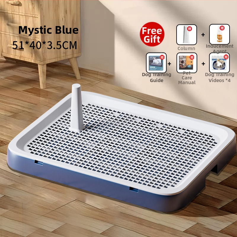 Šunų tualetas, didelis, plokščias, vidutinio ir mažo dydžio šunims, ypač didelis šlapimo padėklas, smėlio dubuo, specialus augintinių išmatoms, su sienele šuniui