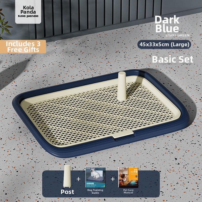 Šunų tualetas, didelis, plokščias, vidutinio ir mažo dydžio šunims, ypač didelis šlapimo padėklas, smėlio dubuo, specialus augintinių išmatoms, su sienele šuniui