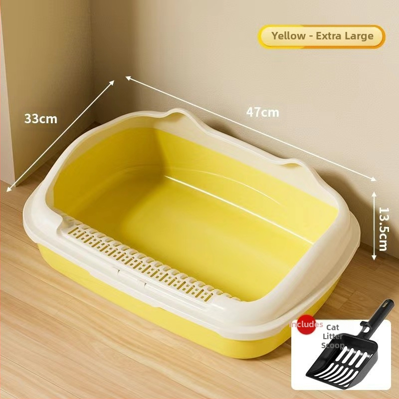Határokon átnyúló macskaalom doboz, túlméretezett, teljesen zárt macska WC, homok elleni trombita bébi macskaalom doboz, macskakellékek