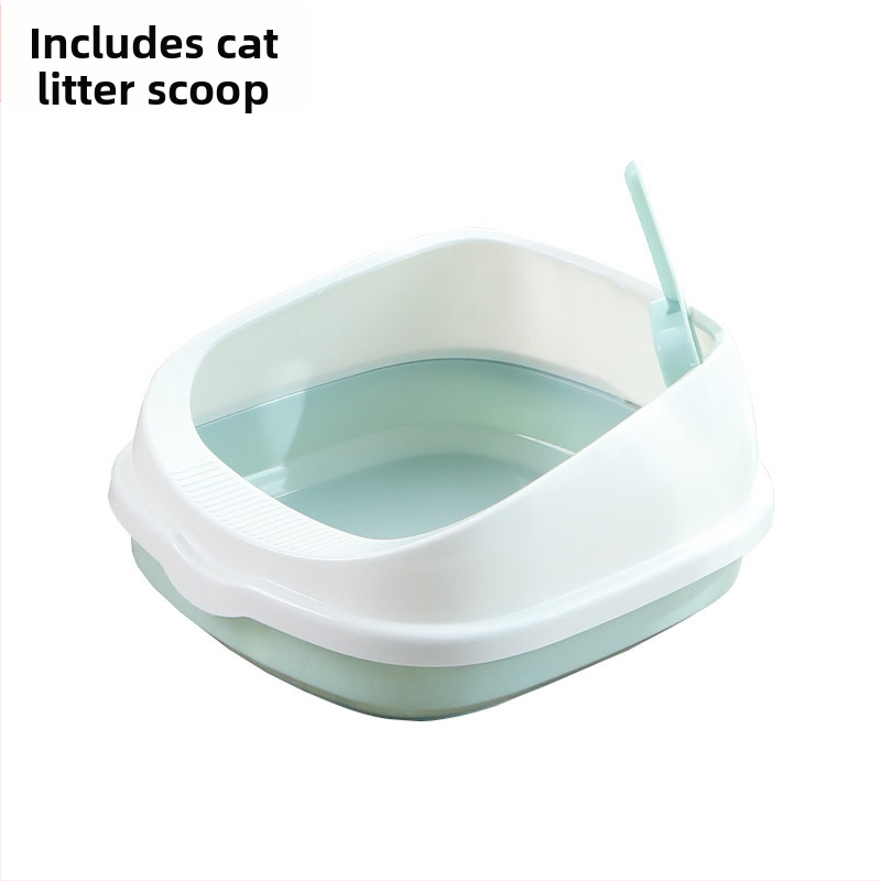 Suur kassiliivakast, ülisuur, täielikult poolsuletud kassi tualett, eriti suur pritsmekindel kassiliivakast, kassidele mõeldud lemmikloomatarbed