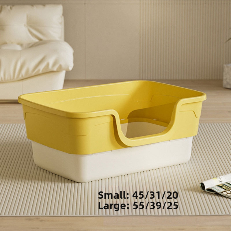 Suur kassiliivakast, ülisuur, täielikult poolsuletud kassi tualett, eriti suur pritsmekindel kassiliivakast, kassidele mõeldud lemmikloomatarbed