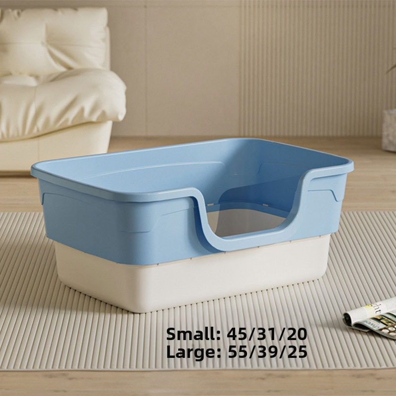 Suur kassiliivakast, ülisuur, täielikult poolsuletud kassi tualett, eriti suur pritsmekindel kassiliivakast, kassidele mõeldud lemmikloomatarbed