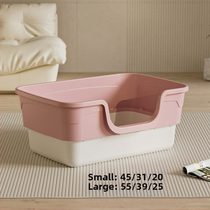 Suur kassiliivakast, ülisuur, täielikult poolsuletud kassi tualett, eriti suur pritsmekindel kassiliivakast, kassidele mõeldud lemmikloomatarbed