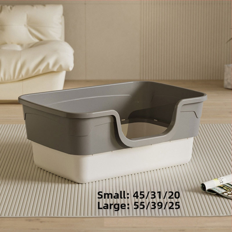 Suur kassiliivakast, ülisuur, täielikult poolsuletud kassi tualett, eriti suur pritsmekindel kassiliivakast, kassidele mõeldud lemmikloomatarbed