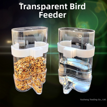 myna myna tigro odos papūgos paukštis su automatiniu vandens dozatoriumi vandens tiektuvas paukščių tiektuvas balandžių paukščių reikmenys skaidrūs