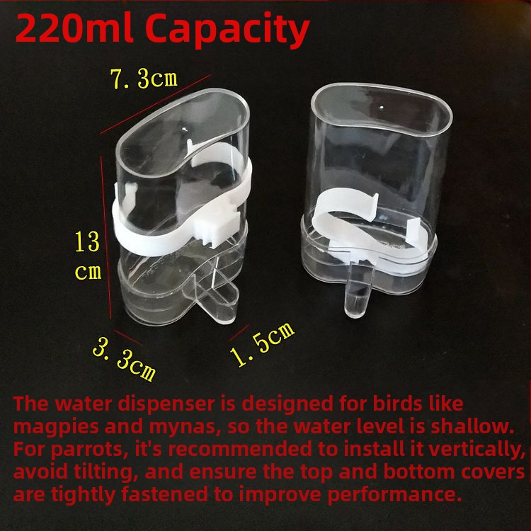 myna myna tigro odos papūgos paukštis su automatiniu vandens dozatoriumi vandens tiektuvas paukščių tiektuvas balandžių paukščių reikmenys skaidrūs