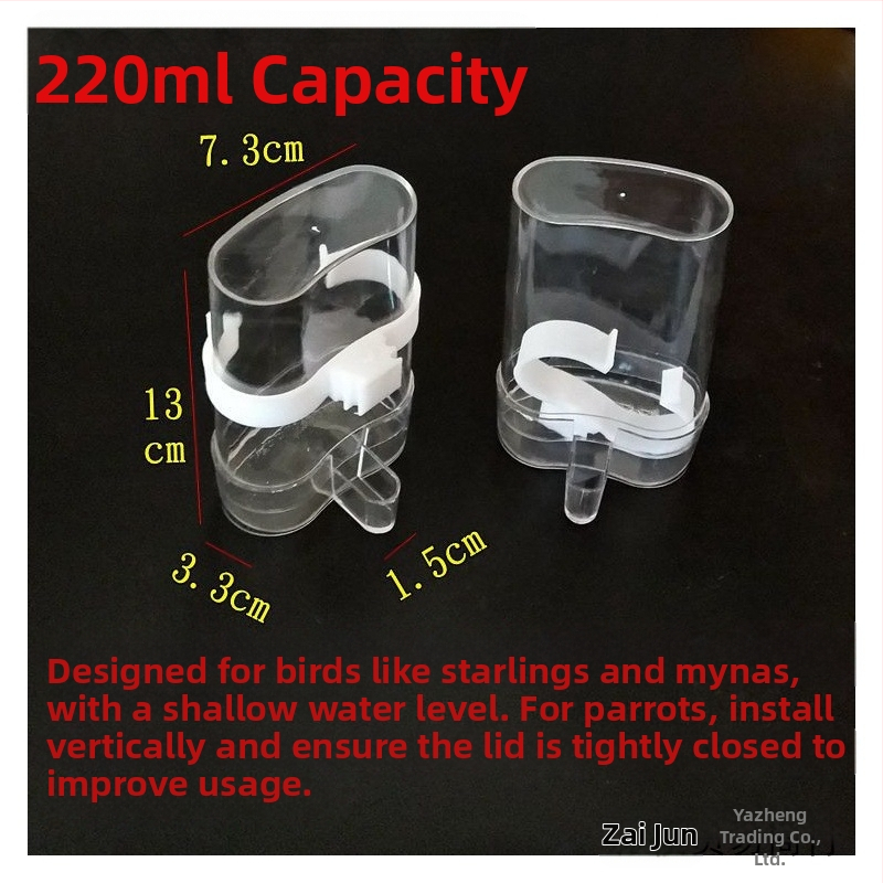 myna myna tigro odos papūgos paukštis su automatiniu vandens dozatoriumi vandens tiektuvas paukščių tiektuvas balandžių paukščių reikmenys skaidrūs