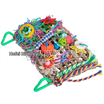 Παιχνίδια μάσησης παπαγάλων, είδη για πουλιά, δίχτυ νερού, λούφα, πεντάκτινο αστέρι, σωλήνας πλεξίματος από χαρτί μεταξιού, παιχνίδια μάσησης, δίχτυ αναρρίχησης