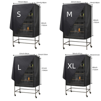 Tarpvalstybinis karšto išpardavimo Oksfordo audinio paukščių narvelio uždanga, atspari vandeniui ir dulkėms, naktinis paukščių narvelis naminiams gyvūnėliams