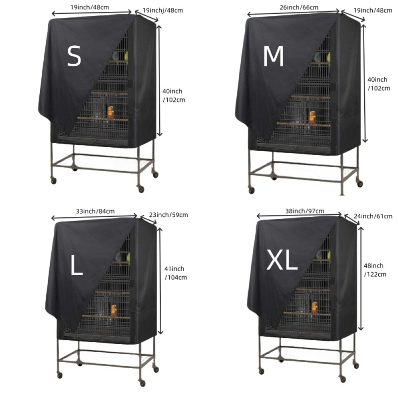 Tarpvalstybinis karšto išpardavimo Oksfordo audinio paukščių narvelio uždanga, atspari vandeniui ir dulkėms, naktinis paukščių narvelis naminiams gyvūnėliams