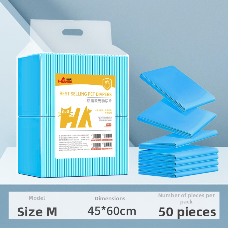 Naminių gyvūnėlių vystyklų pagalvėlės storas vystyklų šunų vystyklų polimerinis šlapimu vienkartinis šunų vystyklų vystyklų pagalvėlių didmeninė prekyba