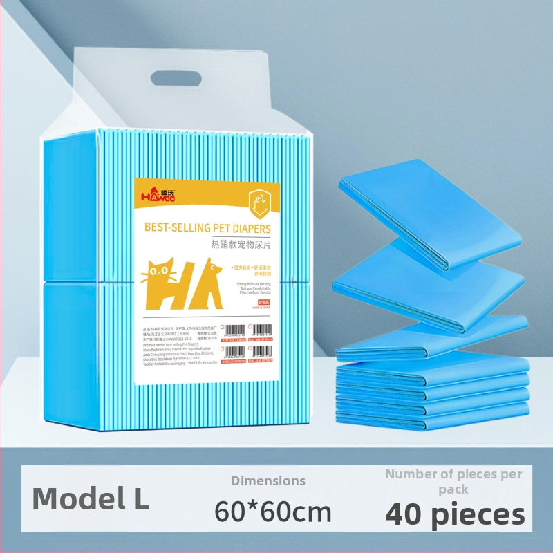 Naminių gyvūnėlių vystyklų pagalvėlės storas vystyklų šunų vystyklų polimerinis šlapimu vienkartinis šunų vystyklų vystyklų pagalvėlių didmeninė prekyba