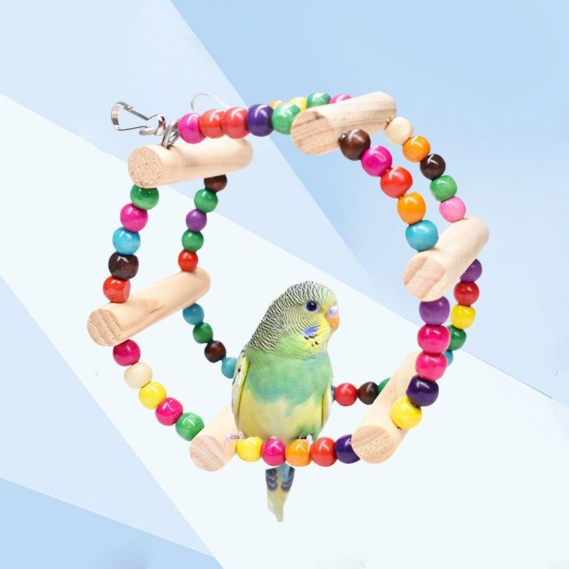 Papiga ljuljačka za ptice pribor za igračke za ptice pribor za igračke viseći most za ptice viseći prsten ljestve tvornica veleprodaja dostava