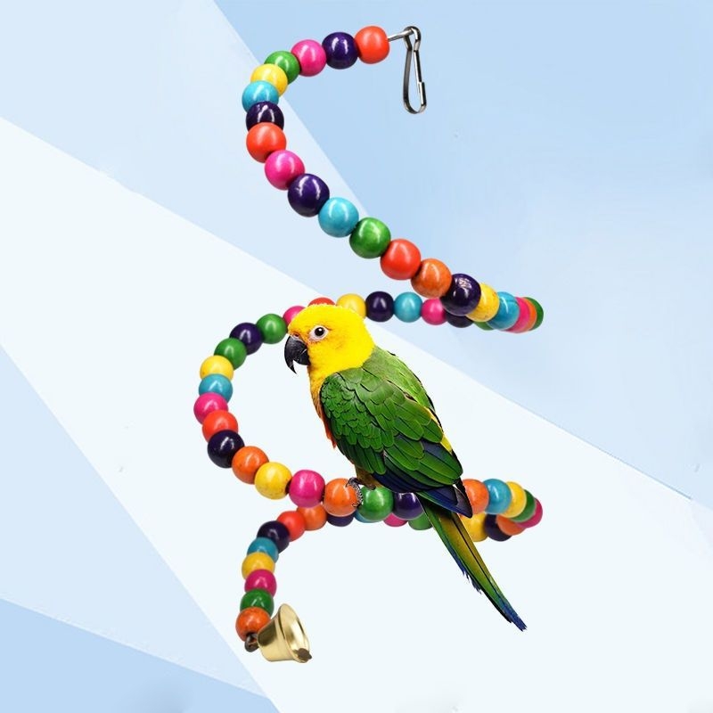 Papiga ljuljačka za ptice pribor za igračke za ptice pribor za igračke viseći most za ptice viseći prsten ljestve tvornica veleprodaja dostava
