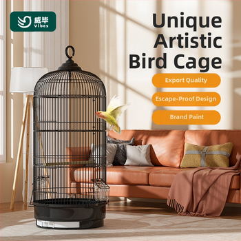 Paukščių narvelis, papūgos narvelis, tigro oda, Xuanfeng, itin didelis apvalus metalinis paukščių narvelis, Daquan paukščio siuvinėtos akies prabangus vilos Bage narvelis