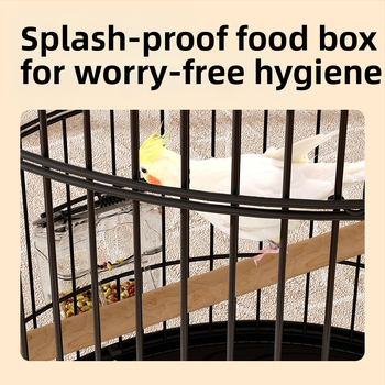 Paukščių narvelis, papūgos narvelis, tigro oda, Xuanfeng, itin didelis apvalus metalinis paukščių narvelis, Daquan paukščio siuvinėtos akies prabangus vilos Bage narvelis