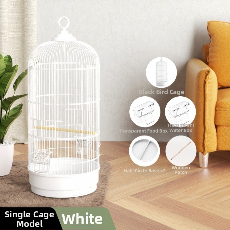 Paukščių narvelis, papūgos narvelis, tigro oda, Xuanfeng, itin didelis apvalus metalinis paukščių narvelis, Daquan paukščio siuvinėtos akies prabangus vilos Bage narvelis