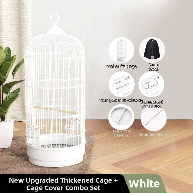 Paukščių narvelis, papūgos narvelis, tigro oda, Xuanfeng, itin didelis apvalus metalinis paukščių narvelis, Daquan paukščio siuvinėtos akies prabangus vilos Bage narvelis