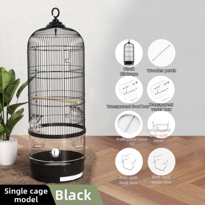 Paukščių narvelis, papūgos narvelis, tigro oda, Xuanfeng, itin didelis apvalus metalinis paukščių narvelis, Daquan paukščio siuvinėtos akies prabangus vilos Bage narvelis