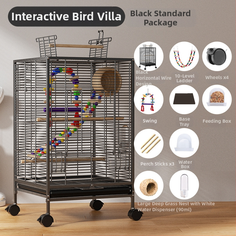 Paukščių narvelis Naujo stiliaus kryžius Šilkinis Buitinis Papūgos Tigro Odos Bijūnas Xuan Feng Varnėnas Gyvas Paukštis Maža Saulė Speciali Didelė Vila