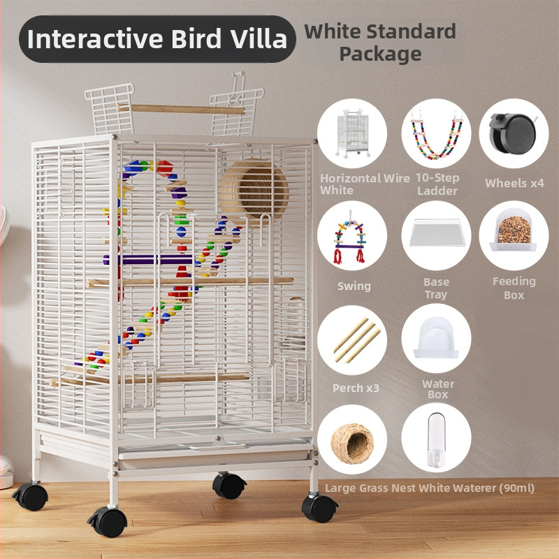 Paukščių narvelis Naujo stiliaus kryžius Šilkinis Buitinis Papūgos Tigro Odos Bijūnas Xuan Feng Varnėnas Gyvas Paukštis Maža Saulė Speciali Didelė Vila