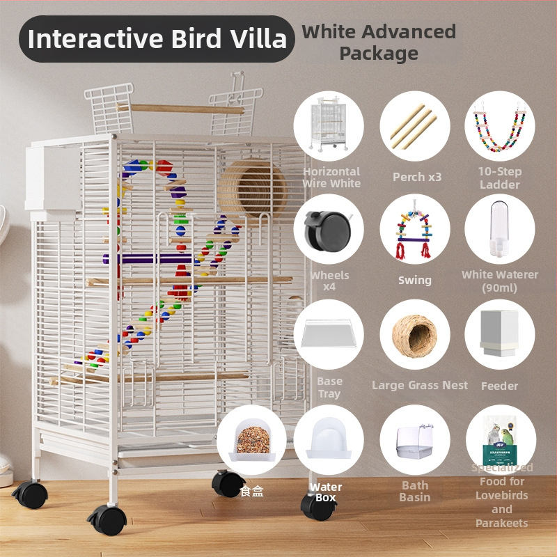 Paukščių narvelis Naujo stiliaus kryžius Šilkinis Buitinis Papūgos Tigro Odos Bijūnas Xuan Feng Varnėnas Gyvas Paukštis Maža Saulė Speciali Didelė Vila