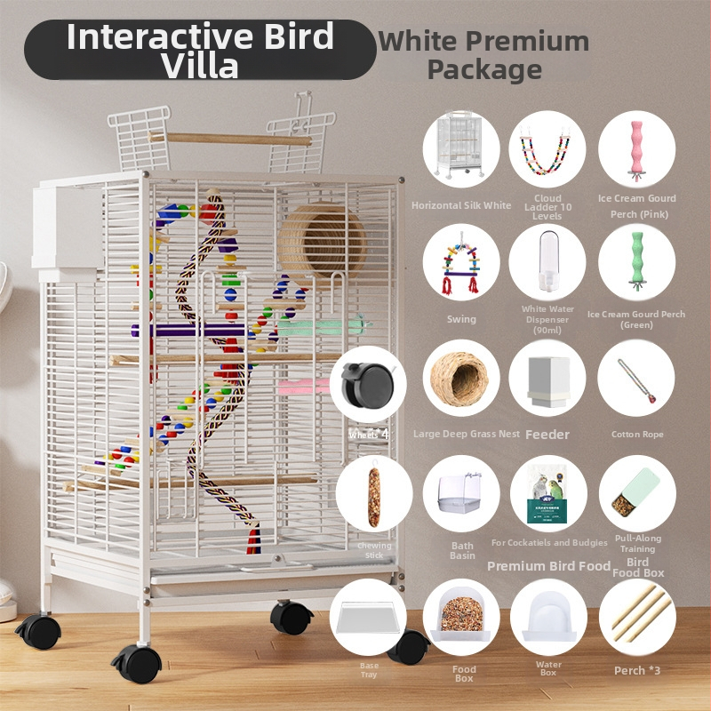 Paukščių narvelis Naujo stiliaus kryžius Šilkinis Buitinis Papūgos Tigro Odos Bijūnas Xuan Feng Varnėnas Gyvas Paukštis Maža Saulė Speciali Didelė Vila