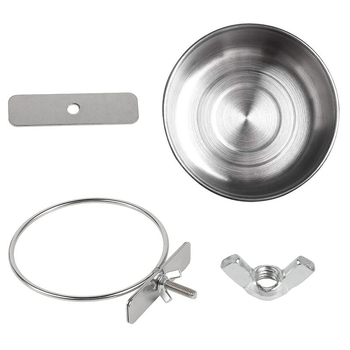 Λεκάνη τροφίμων από ανοξείδωτο ατσάλι Parrot, κουτί τροφίμων, μπολ τροφίμων, λεκάνη νερού, ποτήρι τροφίμων, ποτήρι νερού, γούρνα τροφίμων, ειδικό ανοξείδωτο ατσάλι για πουλιά