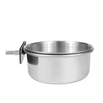 Λεκάνη τροφίμων από ανοξείδωτο ατσάλι Parrot, κουτί τροφίμων, μπολ τροφίμων, λεκάνη νερού, ποτήρι τροφίμων, ποτήρι νερού, γούρνα τροφίμων, ειδικό ανοξείδωτο ατσάλι για πουλιά